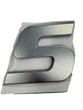 7502110 Mastercraft Oem Decal 4 Inch Satin Chrome Letter S Only