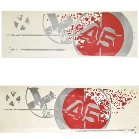 750281 Mastercraft Boat Graphic Decal X45 Viper Red Set Of 2