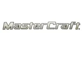 758437 Mastercraft Boat Brand Decal 28 X 2 3/4 Inch Black Silver