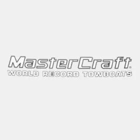 758406 Mastercraft Boats Boat Raised Decal Vinyl 29 1/2 X 4 3/4 Inch White