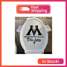 Maz-447 Maz Distributions Ministry Of Magic This Way Sticker Vinyl Toilet For