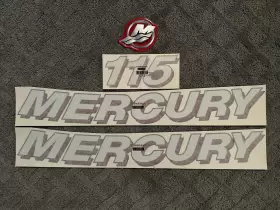 37-889246a05 Mercruiser Mercury Marine Decal Set Nos Oem 115 Hp Quicksilver Outboard New