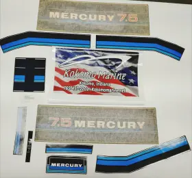 37-13479a86 Mercury 13479a86 Mercury-mercruiser Decal Set