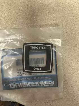 135303 Mercury Boat Decal - Throttle Only