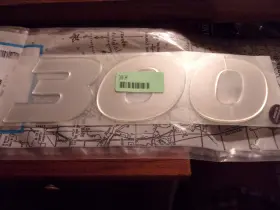 37-8m0034103 Mercury Marine 300 Hp Domed Decal Oem Chrome Silver Sharpline Pair
