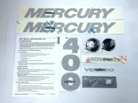 37-8m0204797 Mercury New- Marine Sticker Decal Set - 400hp Oem