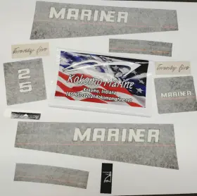 37-810461a92 Mercury 810461a92 Mercury-mercruiser Decal Set Gray 25