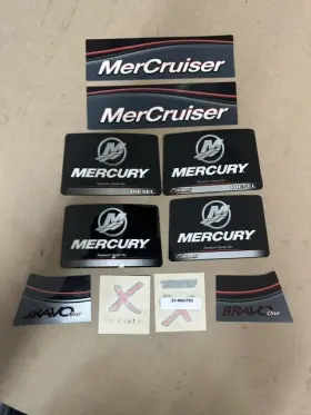 881756a05 Mercury Mercury/quicksilver Bravo One X Decal Set 881756a05 Mercury Mercury/quicksilver Bravo One X Decal Set