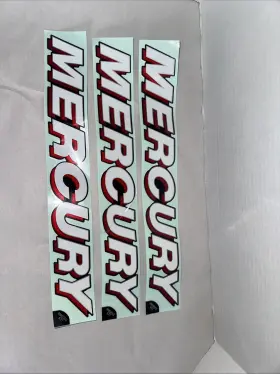 8m0072625 Mercury 8m0050631 Decal Set Of 3 Marine Boat