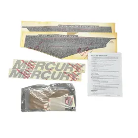 8m0071113 Mercury Genuine Oem Quicksilver 60hp Four-stroke Cowling Decal Set