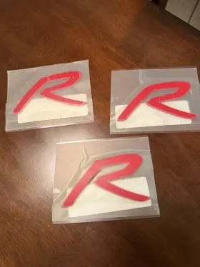 8m0092782 Mercury Racing Inch R Decal Paintable Sl-24 Sharpline Oem 2.36x4.35 Nos