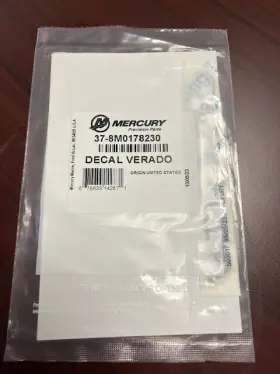 8m0178230 Mercury Verado 600 Decal