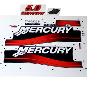 37-830153a00 Mercury Marine Marine/mercruiser New Oem Quicksilver Black Decal Set