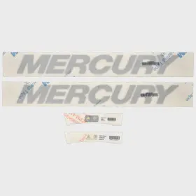 37-8m0214843 Mercury Marine Boat Decal Set Logo Stickers 4 Pc