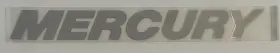 8m0109740 Mercury Marine Oem Decal Cowling Logo Wordmark Silver Nos