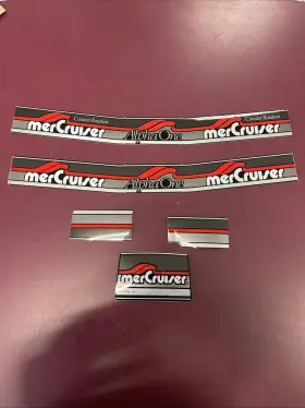 37-817387a91 Mercury Quicksilver Decal Set Marine Boat