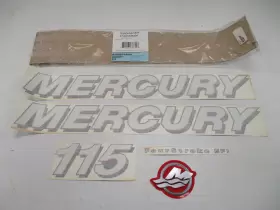 37-881649a06 Mercury Quicksilver 115 Fourstroke Efi Decal Set 5 Piece Marine Boat