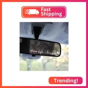 Drv1234 Miarita 3x Drive Safe I Love You Rearview Mirror Decal Car Window Decals