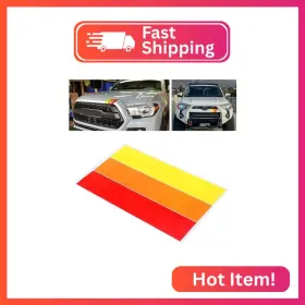 K103 Mochent 2 Pcs Classic Retro Tri-color Stripe Decal Sticker For Toyota Tacoma 4ru