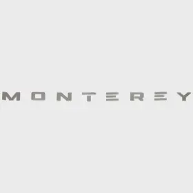 1119579 Monterey Boats Pn Boat Raised Logo Decal Metallic Silver Sticker