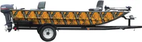10004-18-bz Mossy Oak Graphics Blaze Camo Boat Wrap Kit - 18 Inch X 18ft