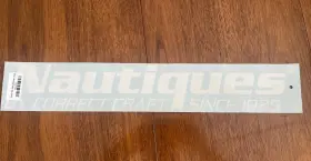 S2295w Nautique Nautiques By Correct Craft Decal White 20 Inch Vinyl Sticker New