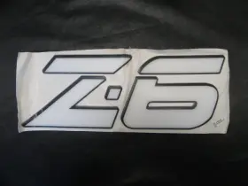 145853 Nitro Raised Decal Z-6 White / Black Marine Boat