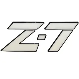 145857 Nitro Boat Raised Decal Z-7 White Black