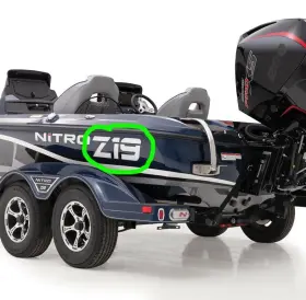 55500295 Nitro Two Inch Z19 Emblems - White With Outline And Shadow See Photo