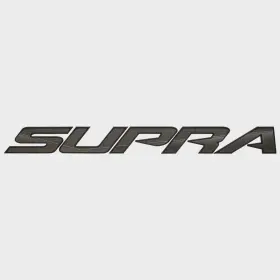 U30297-04 North American Plastics Supra Boat Raised Logo Decal Emblem 117086 Hardened Plastic Chrome