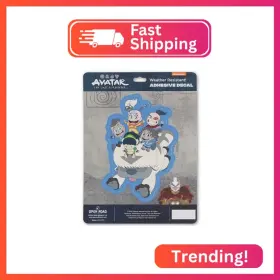 90225349 Open Road Brands Avatar The Last Airbender Appa Ride Adhesive Vinyl Decal - Fun Sticker For