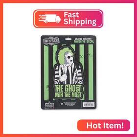 Open Road Brands 90231128 Beetlejuice Ghost With The Most Adhesive Vinyl Decal - Vintage Stick
