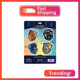 90231610 Open Road Brands Harry Potter Four Houses Of Hogwarts Adhesive Vinyl Decals - Magical Set P