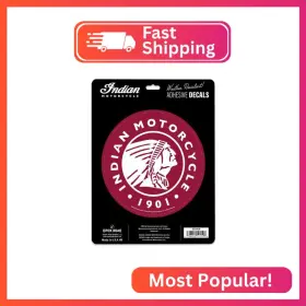90234536 Open Road Brands Indian Motorcycle Company Logo Adhesive Vinyl Decal - Vintage
