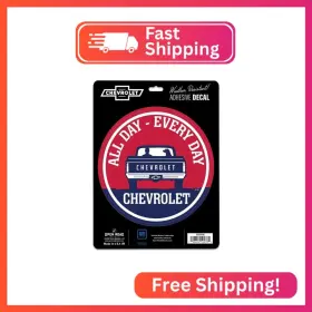 90234706 Open Road Brands Chevrolet All Day Every Adhesive Vinyl Decal - Bold Sticker For To