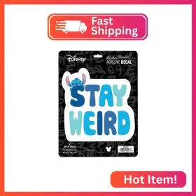 90234707 Open Road Brands Disney Lilo And Stitch Stay Weird Adhesive Vinyl Decal - Fun Sticker For
