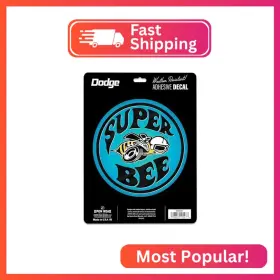 90234737 Open Road Brands Dodge Super Bee Adhesive Vinyl Decal - Vintage Sticker For Car Window Wa