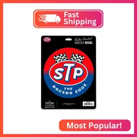 90235499 Open Road Brands Stp Racers Edge Adhesive Vinyl Decal - Classic Logo Sticker For Toolbox Win