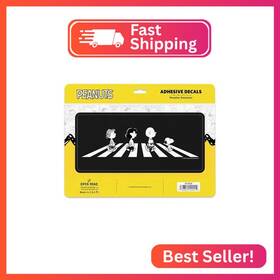 Open Road Brands 90236288 Peanuts Abbey Adhesive Vinyl Decal - Cool Sticker For Guitar Case