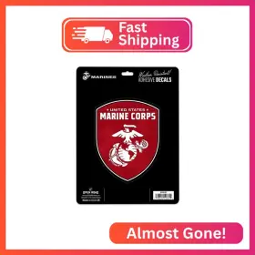 90236301 Open Road Brands U.s. Marine Corps Shield Adhesive Vinyl Decal - Patriotic Marines Sticker F