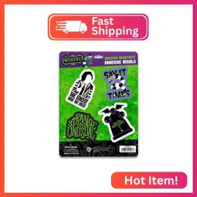 90239637 Open Road Brands Beetlejuice Iconic Adhesive Vinyl Decals - Gothic Horror Stickers Fo