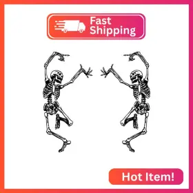 Om-2231 Orange Marchande Skeleton Skull Stickers Trippy Grateful Steal Your Face Rock Band Dancing For Ca Om-2231 Orange Marchande Skeleton Skull Stickers Trippy Grateful Steal Your Face Rock Band Dancing For Ca