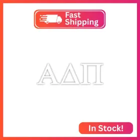 Pro-graphx 010709772429 Alpha Delta Pi Greek Sorority Sticker Decal 2.5 Inches Tall White