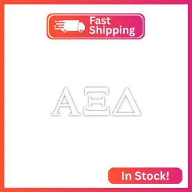Pro-graphx 010709772535 Alpha Xi Delta Greek Sorority Sticker Decal 2.5 Inches Tall White