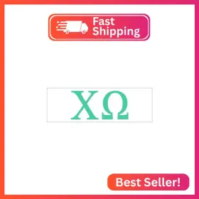 Pro-graphx 715834867308 Chi Omega Greek Sorority Sticker Decal 2.5 Inches Tall Mint