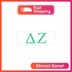 Pro-graphx 715834867322 Delta Zeta Greek Sorority Sticker Decal 2.5 Inches Tall Mint