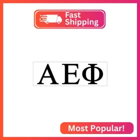 Pro-graphx 780348354613 Alpha Epsilon Phi Greek Sorority Sticker Decal 2.5 Inches Tall Blac