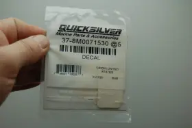 37-8m0071530 Quicksilver 5 New Genuine Decal Qty-5 Factory Oem Marine Parts