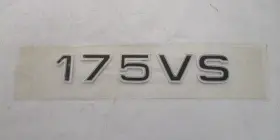 7604751 Ranger 175 Vs Raised Decal 9 Inch X 1 1/2 White / Silver Black Boat