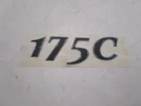 175c Ranger Raised Decal Black 7 3/8 Inch L X 2 H Marine Boat